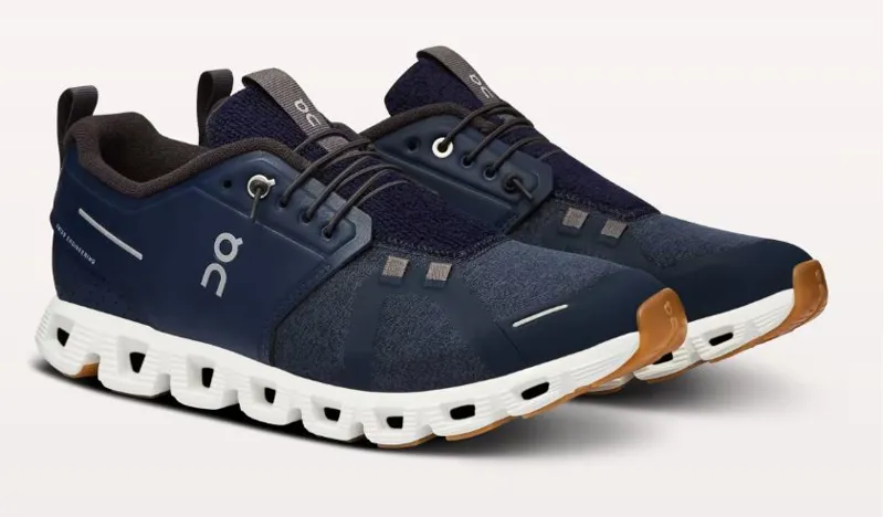 On Running Men's Cloud 5 Terry in Midnight/White-5